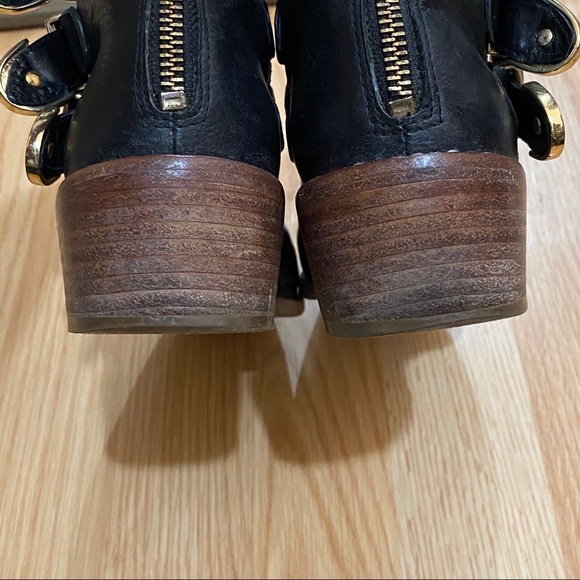 Loeffler Randall Black Fenton Buckle Black Boots Size 6 - Picture 5 of 12